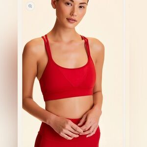 Alala Peak Bra in Red